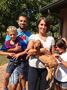 ELISA CON FAMIGLIA E CHARLIE SETTEMBRE 2013